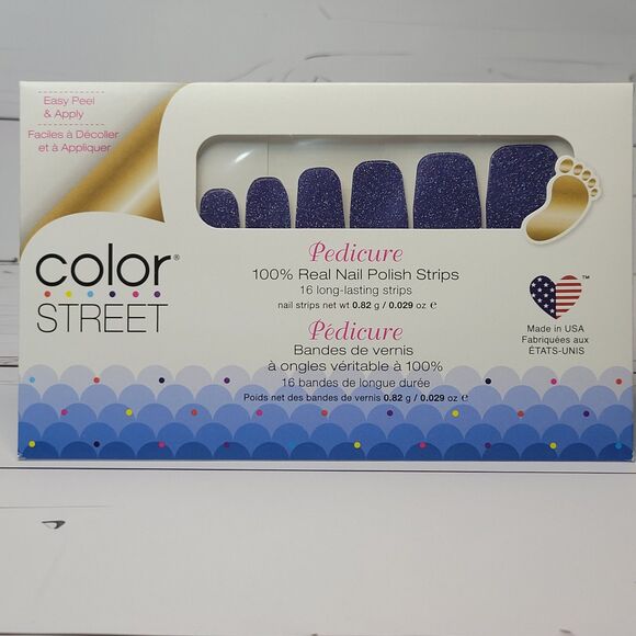 Color Street Good Night pedicure nail strips new in package - Picture 1 of 4